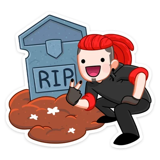 ⚰ Стикер «Ти» для Telegram
