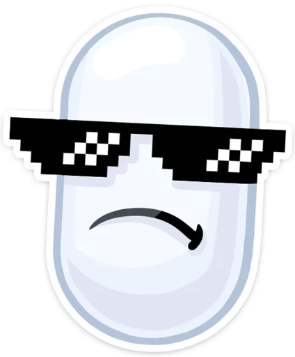 😎 Стикер «Свежие эмоции» для Telegram