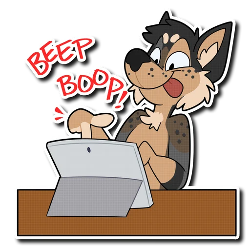 💻 Стикер «& Ollie» для Telegram