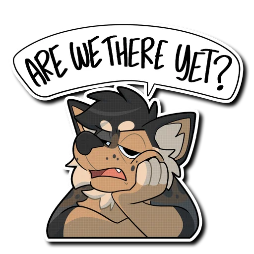 🥱 Стикер «& Ollie» для Telegram