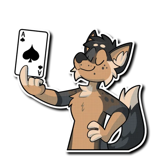 🃏 Стикер «& Ollie» для Telegram