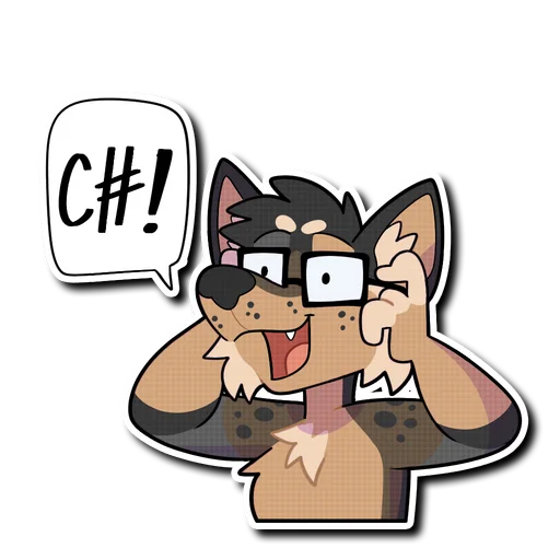 💻 Стикер «& Ollie» для Telegram