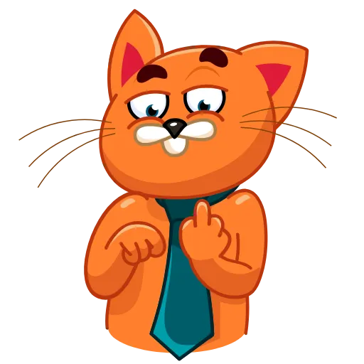 🖕 Стикер «Tidy Tie Tom» для Telegram