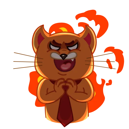 😈 Стикер «Tidy Tie Tom» для Telegram