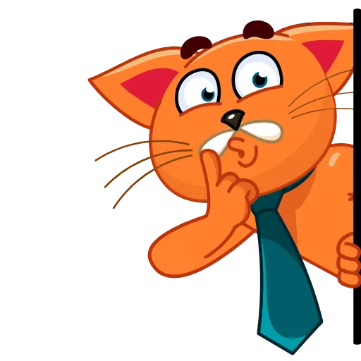 🤫 Стикер «Tidy Tie Tom» для Telegram