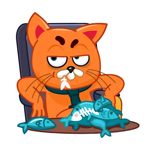 ☹️ Стикер «Tidy Tie Tom» для Telegram