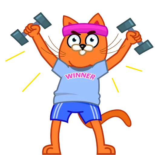 🏋‍♂️ Стикер «Tidy Tie Tom» для Telegram