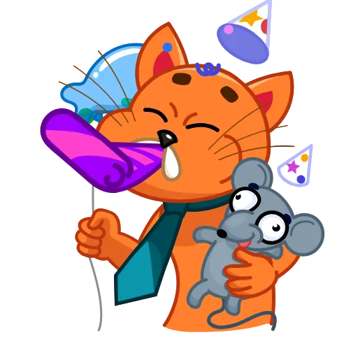 🥳 Стикер «Tidy Tie Tom» для Telegram