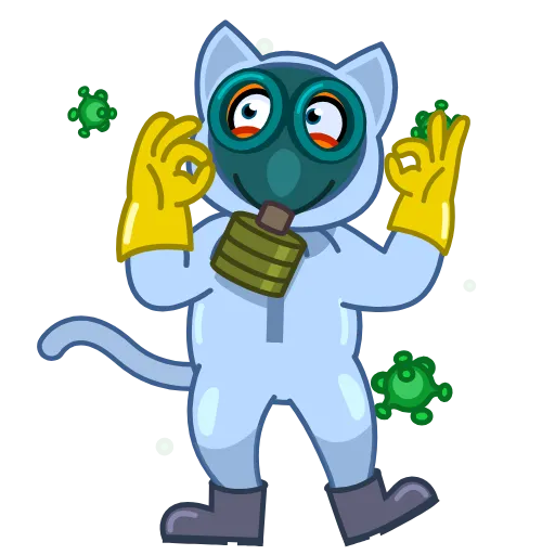 🦠 Стикер «Tidy Tie Tom» для Telegram