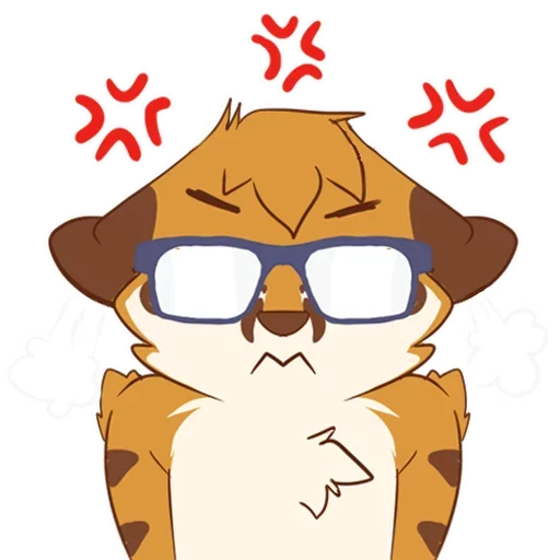😤 Стикер «Tiger Fox» для Telegram