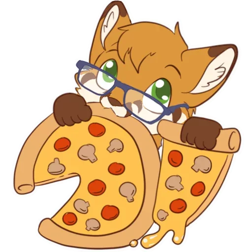 🍕 Стикер «Tiger Fox» для Telegram