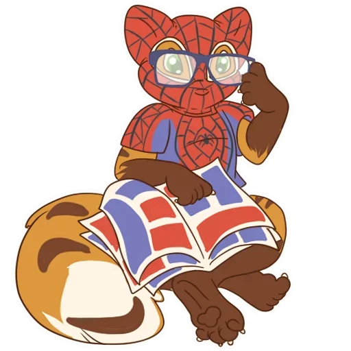 🕷 Стикер «Tiger Fox» для Telegram