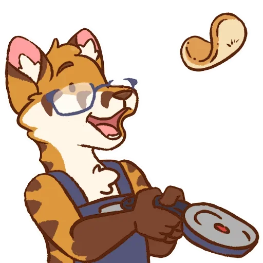 🥞 Стикер «Tiger Fox» для Telegram
