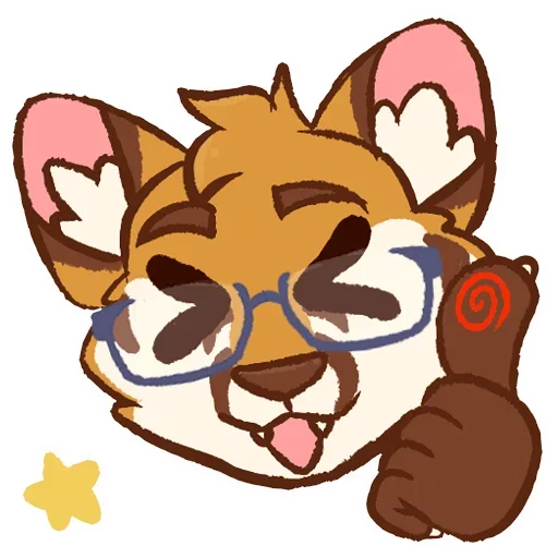 👍 Стикер «Tiger Fox» для Telegram