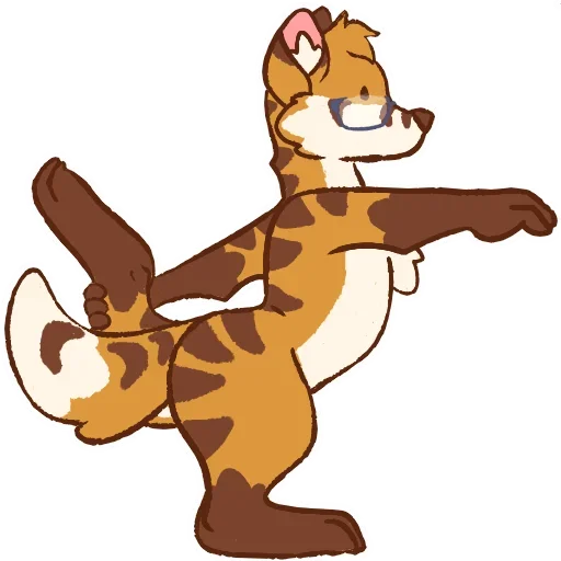 🧘 Стикер «Tiger Fox» для Telegram