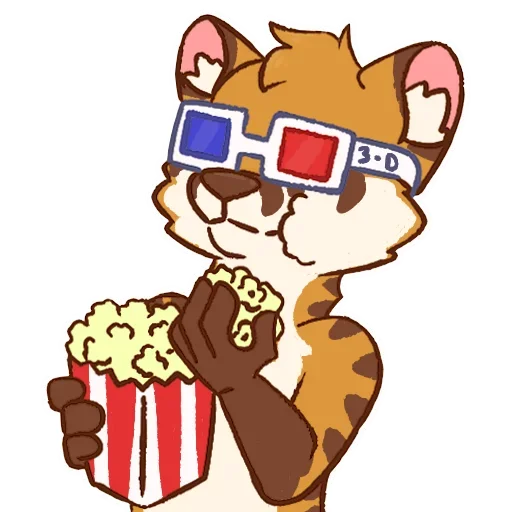 🍿 Стикер «Tiger Fox» для Telegram