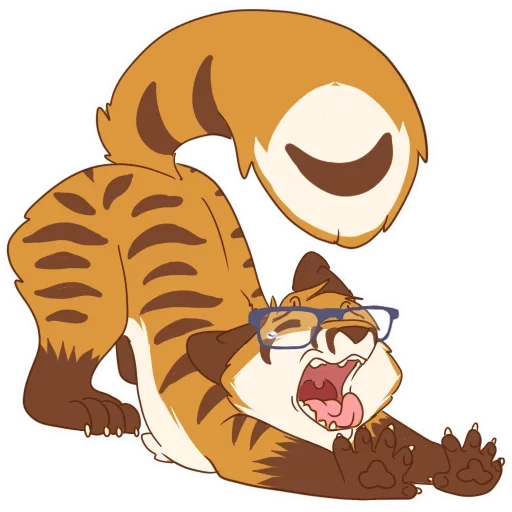 🥱 Стикер «Tiger Fox» для Telegram