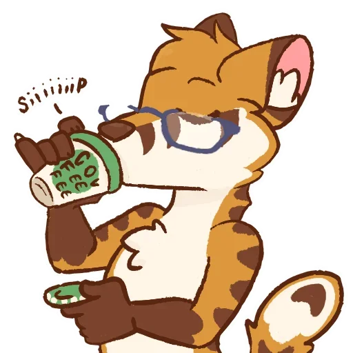 ☕ Стикер «Tiger Fox» для Telegram