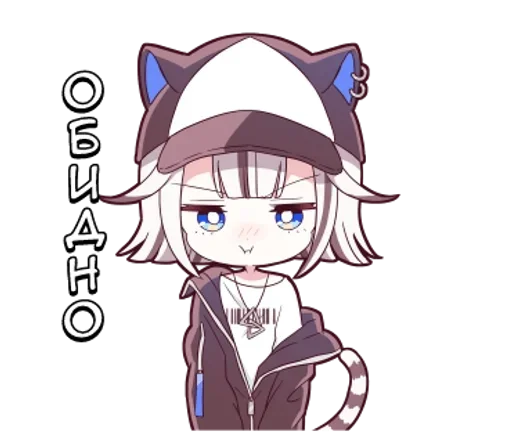🌟 Стикер «Тигрица тян» для Telegram