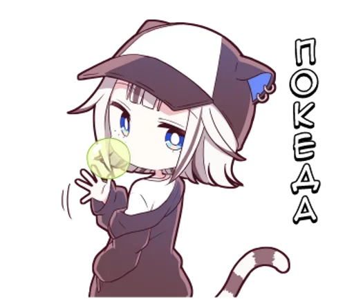 🌟 Стикер «Тигрица тян» для Telegram