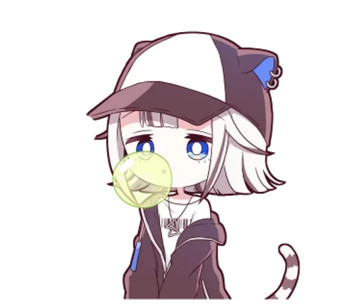 🌟 Стикер «Тигрица тян» для Telegram