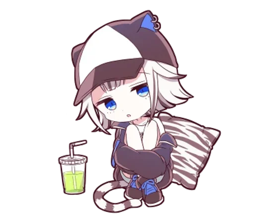 🌟 Стикер «Тигрица тян» для Telegram