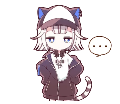 🌟 Стикер «Тигрица тян» для Telegram