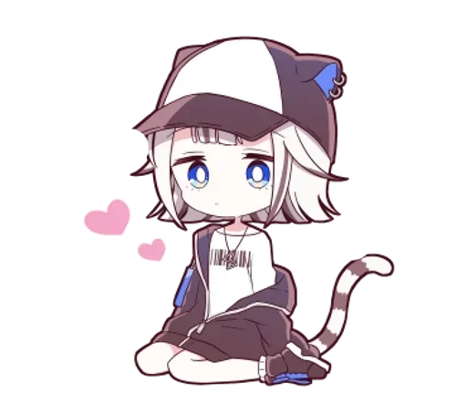 🌟 Стикер «Тигрица тян» для Telegram