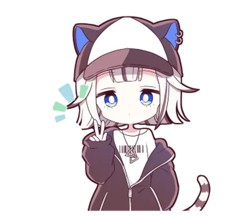 🌟 Стикер «Тигрица тян» для Telegram