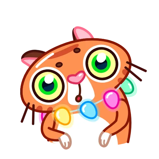 🤷‍♂️ Эмодзи «Tiger Christmas» для Telegram