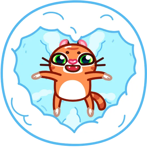 ❤️ Эмодзи «Tiger Christmas» для Telegram