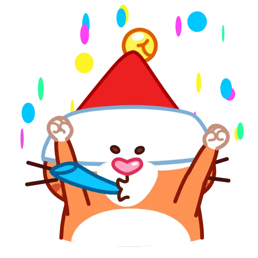 Стикерпак Tiger Christmas для Telegram