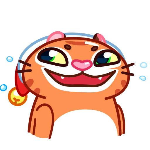 🤣 Эмодзи «Tiger Christmas» для Telegram