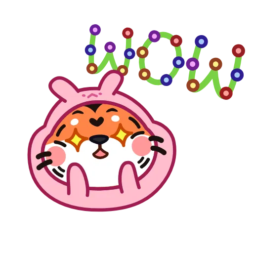 🤩 Стикер «Тигрёныш» для Telegram