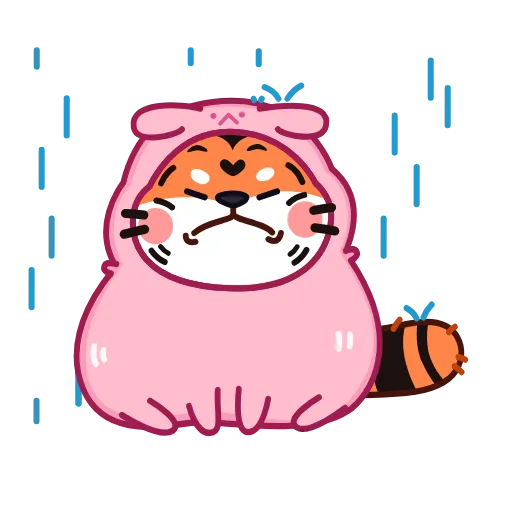🌧 Стикер «Тигрёныш» для Telegram