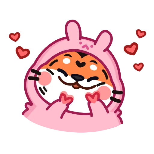 🥰 Стикер «Тигрёныш» для Telegram