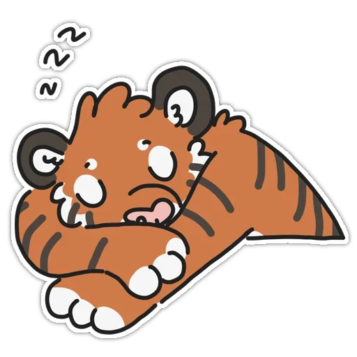 😴 Стикер «Tiger» для Telegram