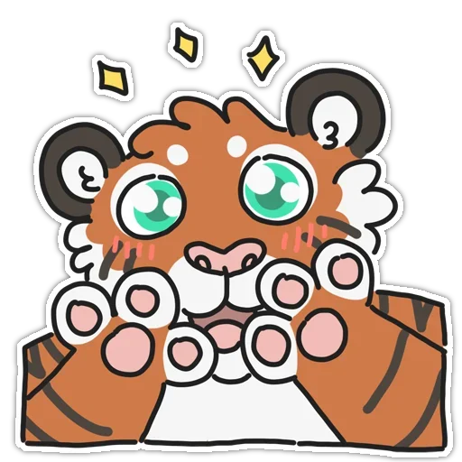 🐾 Стикер «Tiger» для Telegram