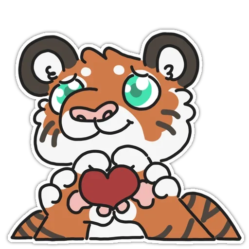 ❤ Стикер «Tiger» для Telegram