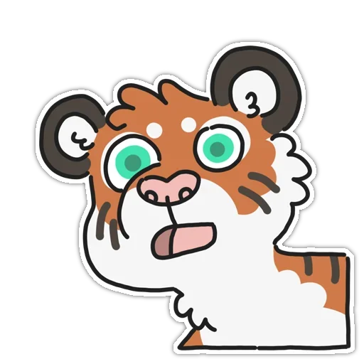 😮 Стикер «Tiger» для Telegram