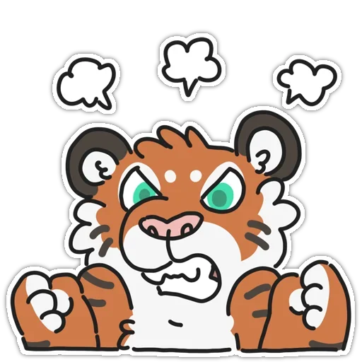 😡 Стикер «Tiger» для Telegram