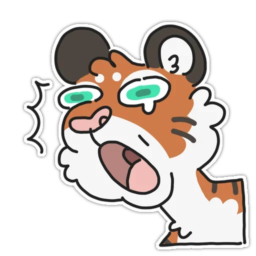 😱 Стикер «Tiger» для Telegram