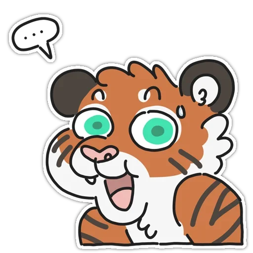 😀 Стикер «Tiger» для Telegram