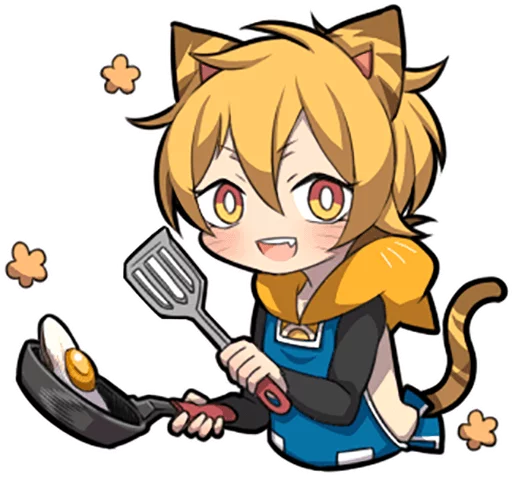 🍳 Стикер «Tiger Kitten» для Telegram