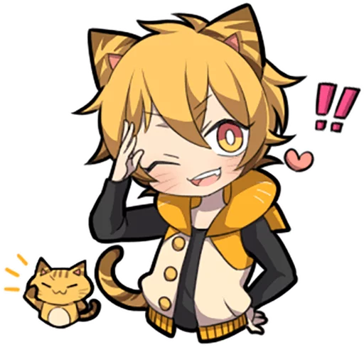 👌 Стикер «Tiger Kitten» для Telegram