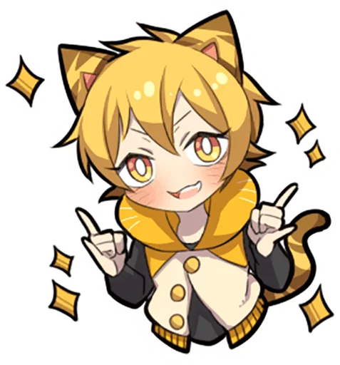 🤘 Стикер «Tiger Kitten» для Telegram