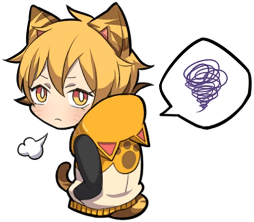 🌀 Стикер «Tiger Kitten» для Telegram