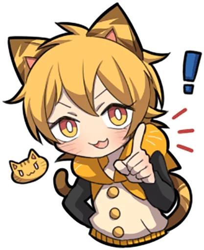 ☝ Стикер «Tiger Kitten» для Telegram