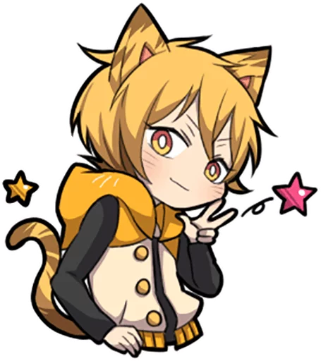✌ Стикер «Tiger Kitten» для Telegram