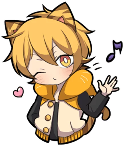 😘 Стикер «Tiger Kitten» для Telegram